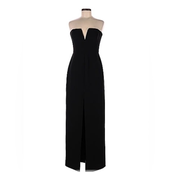 Amanda Uprichard women’s petite black maxi dress p L116-25 - Picture 1 of 6